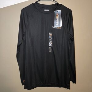 Timberland Pro Men's Wicking Good T-Shirt LS Black Athletic Fit Size Small